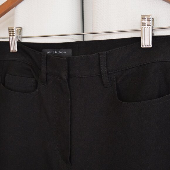NWOT Judith and Charles High Rise Flare Black Jeans Pants Sz 0 - Picture 5 of 8